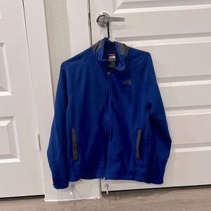 The North Face Casual Blue Fleece Full Zip Jacket M
